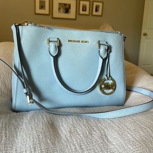 Soft blue Michael Kohrs leather bag